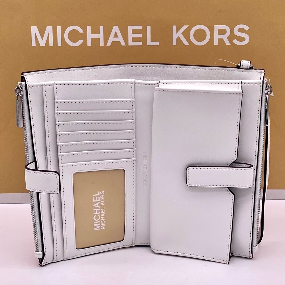 Michael Kors Jet Set Travel Large Embellished
Signature Logo Wallet Wristlet - Picture 2 of 13